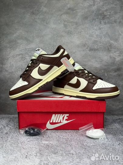 Кроссовки Nike Sb Dunk коричневые арт:303