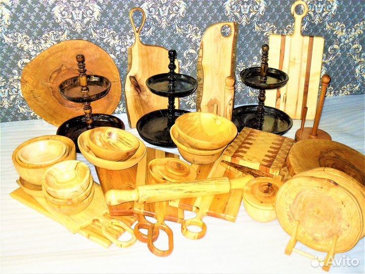Этажерка под старину винтаж ретро посуда дерево