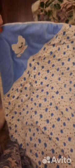 Детское одеяло как конверт