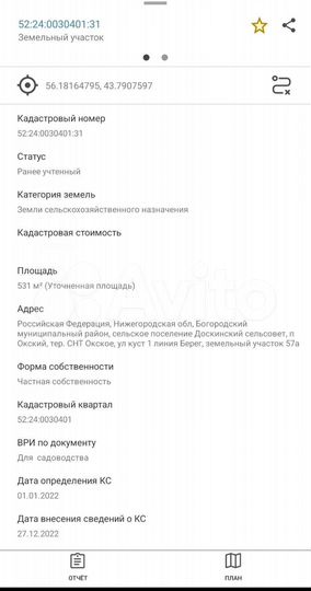 Участок 5,3 сот. (СНТ, ДНП)