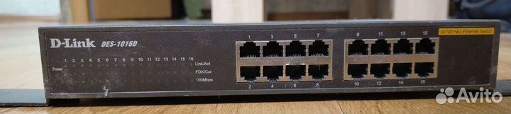 Коммутатор D-Link DES-1016D