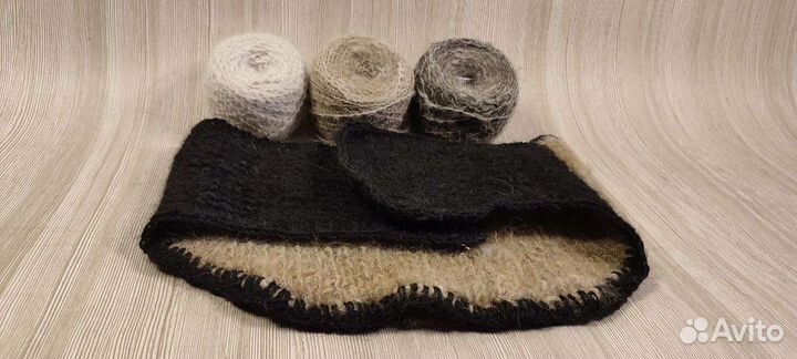 Пояс из собачьей шерсти / пуха подарок бабушке