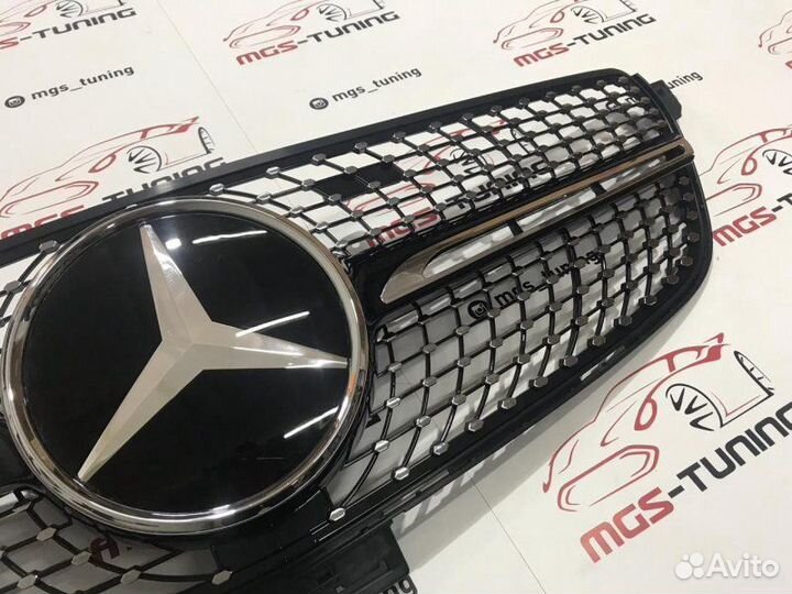 Решетка GLE W166 Diamond Black (Дистроник)