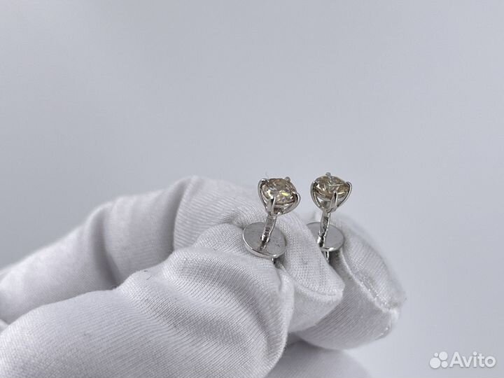 Золотые Серьги 585 пробы с бриллиантами. Рассрочка