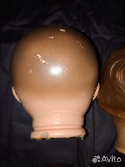 Головки кукол ГДР клейма на фото