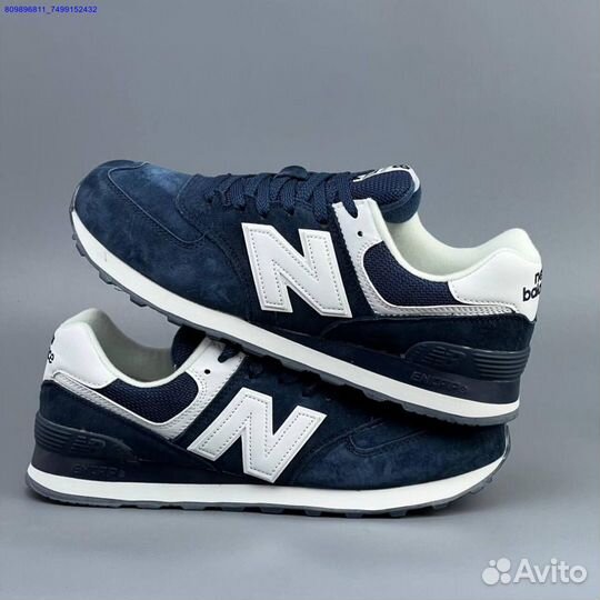 Кроссовки New Balance 574 Blue (Арт.34861)