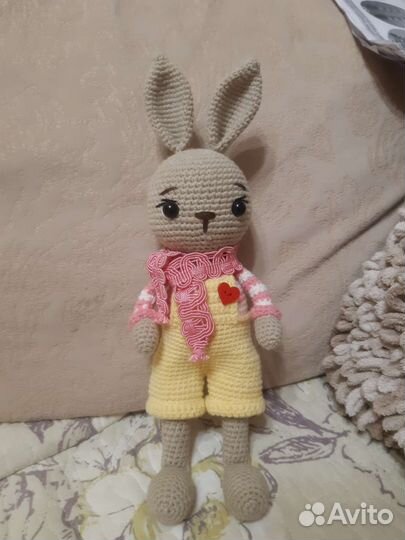 Мягкая игрушка заяц