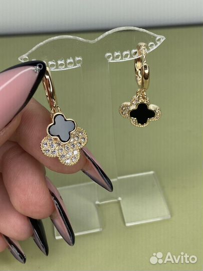Серьги van cleef