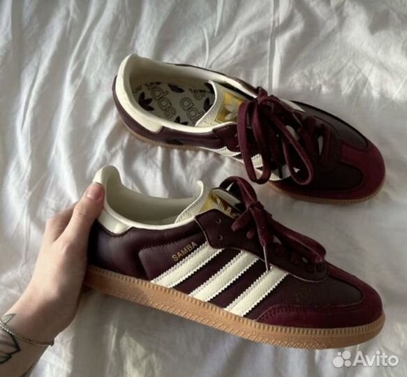 Кроссовки Adidas Samba OG maroon