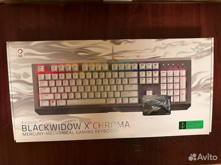 Клавиатура Razer BlackWidow X Chroma Mercury Editi
