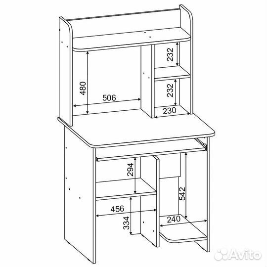 Компьютерный стол Комфорт 3 ск дуб паллада