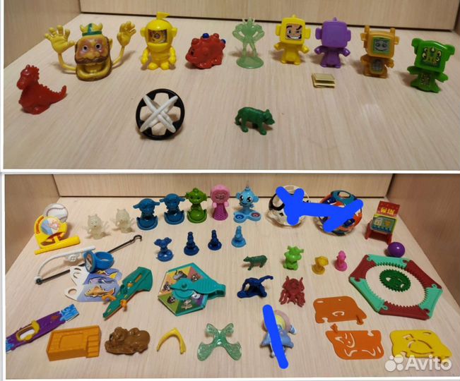 Игрушки из киндера. Много разных