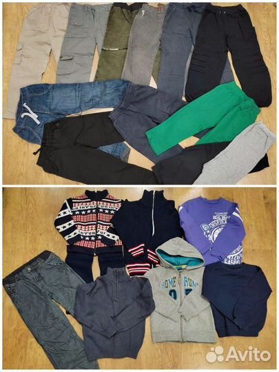 Большой пакет одежды д/м на 3-4 года