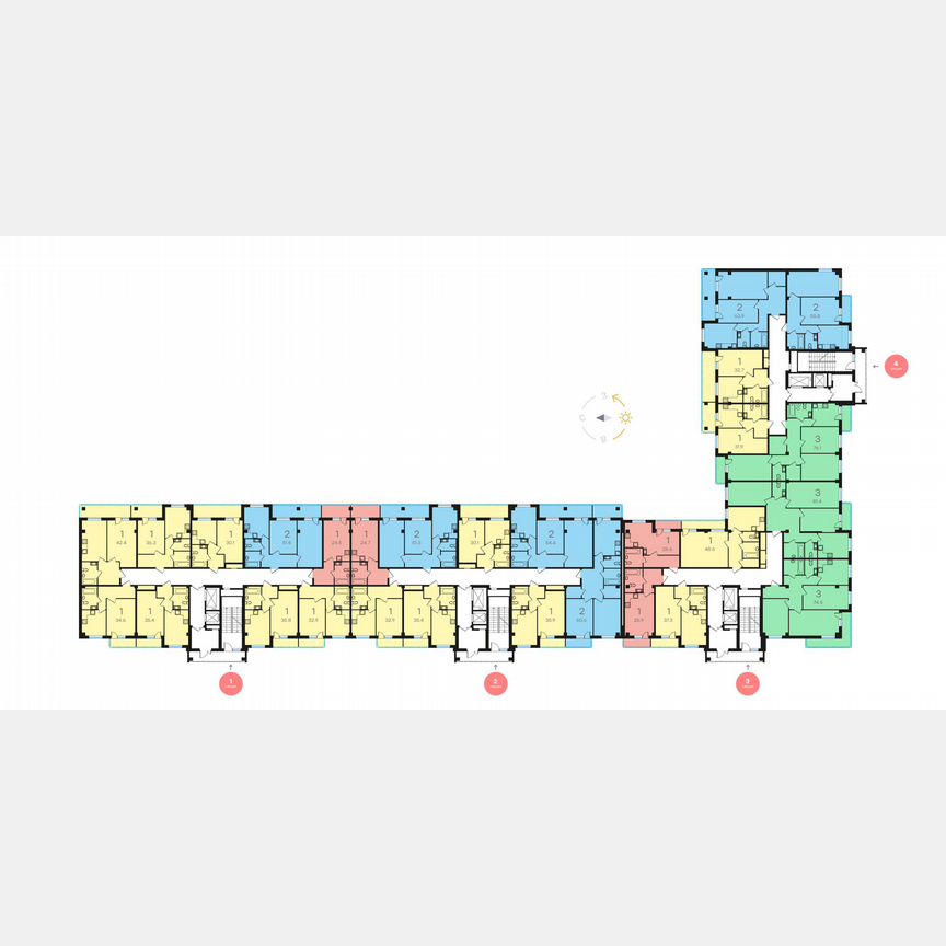 1-к. квартира, 36,8 м², 12/15 эт.