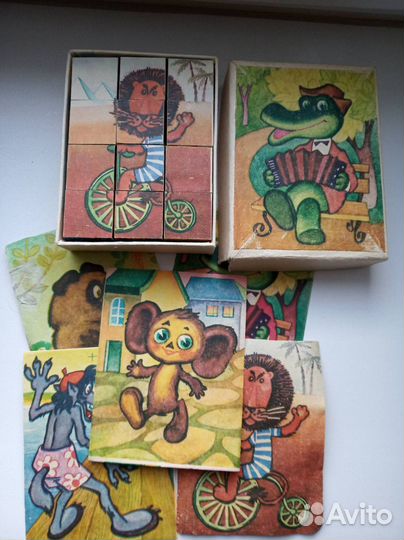 Кубики деревянные СССР