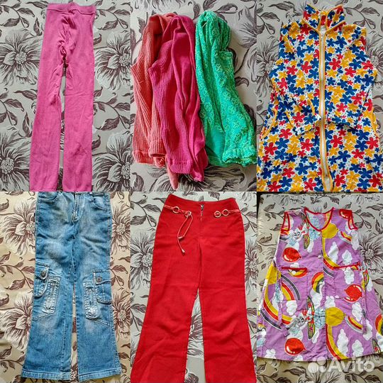 Вещи пакетом на девочку 116 122 128