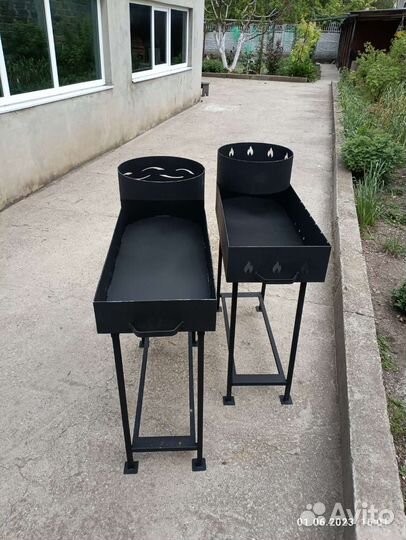 Мангал 3 мм большой с подказанником 10, 12 литров