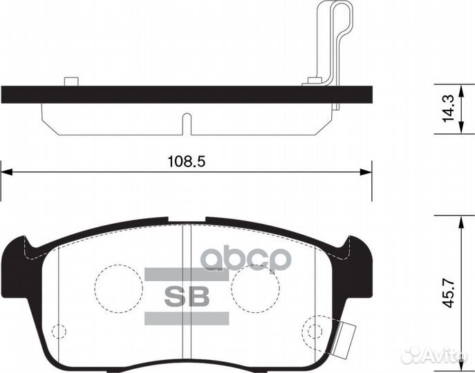 Колодки тормозные передние SP1549 SP1549 Sangsin