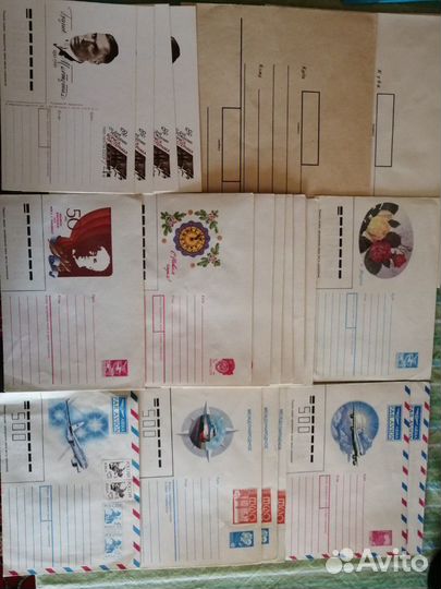 Конверт почтовый СССР и марки