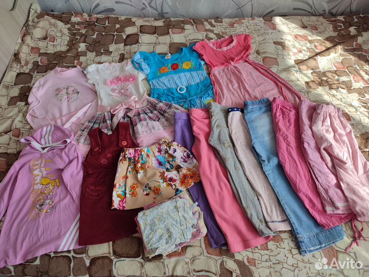 Вещи пакетом на девочку 4-5-6 лет