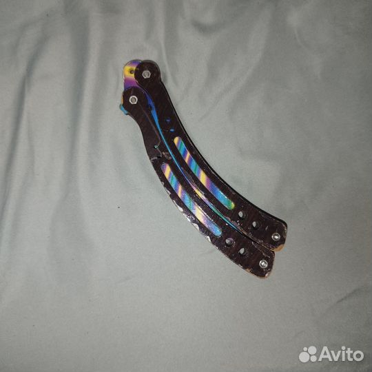 Деревянный нож бабочка