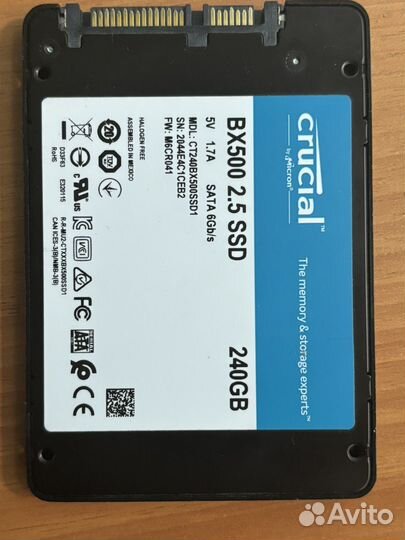 Ssd 240 gb crucial