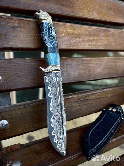 Нож из дамасской стали шашлычные наборы