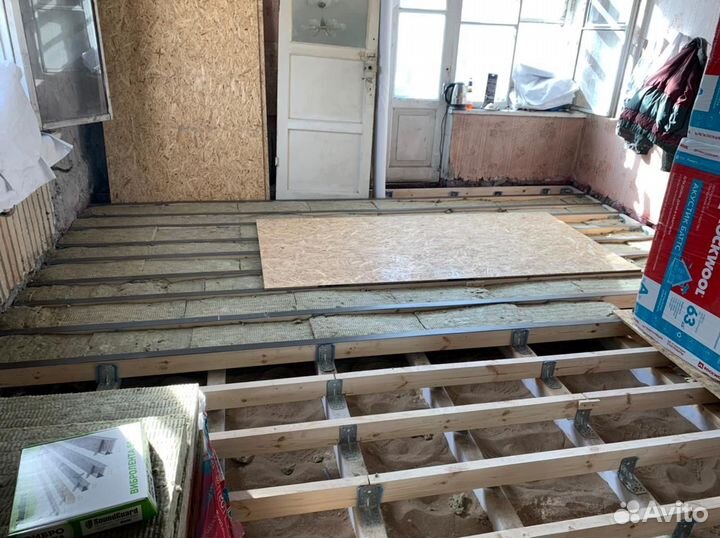 Замена, ремонт старых полов и заливка