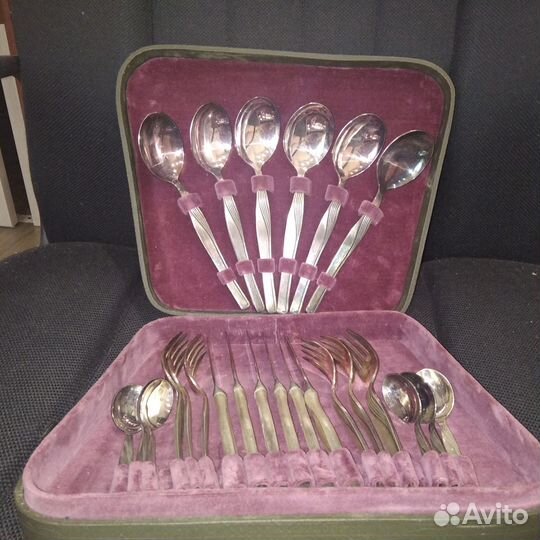 Набор столовый Мельхиор СССР Новы 24 предмета