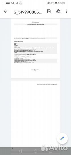 Бизнес-план для социального контракта