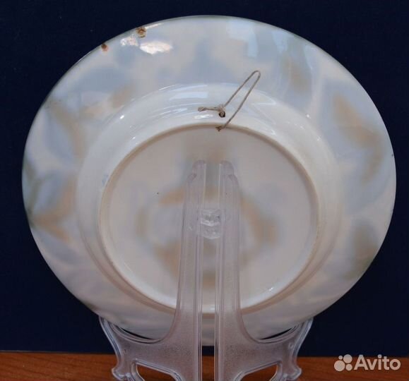 Настенная фарфоровая тарелка- самовар. лфз