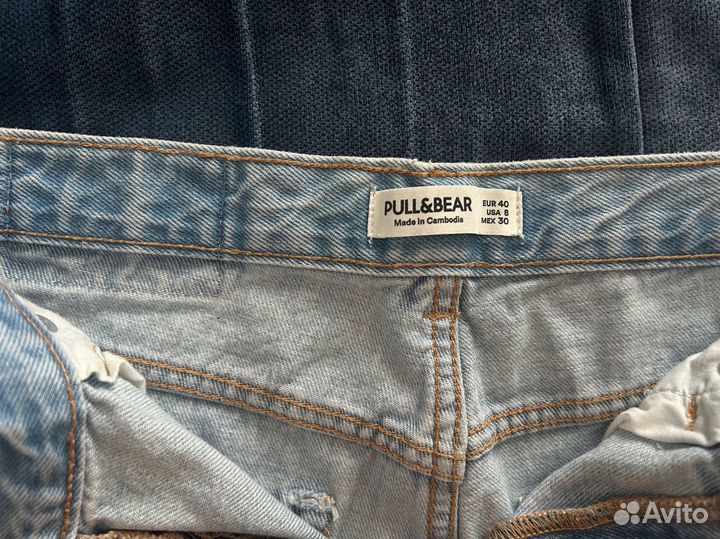 Джинсовые Шорты pull bear