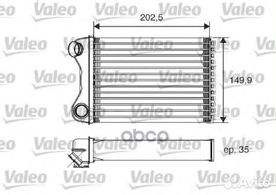 Теплообменник, отопление салона 812211 Valeo