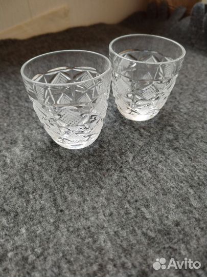 Стопки хрустальные СССР коллекционный винтаж 2 шт