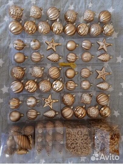 Набор елочных игрушек новый