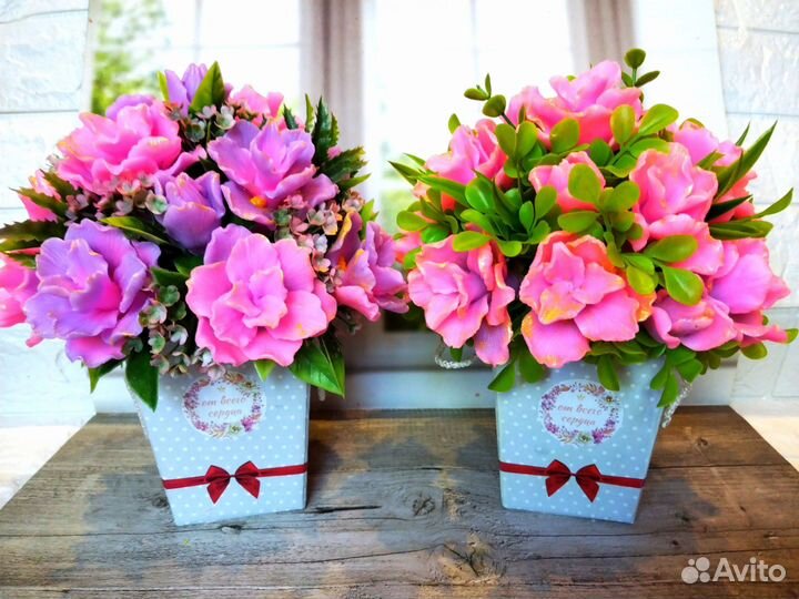 Букет из мыла ручной работы