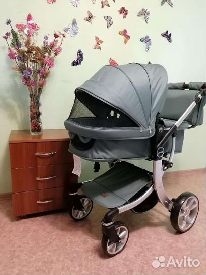 Новая коляска 2в1 Luxmom Dalux 608 (изумруд)