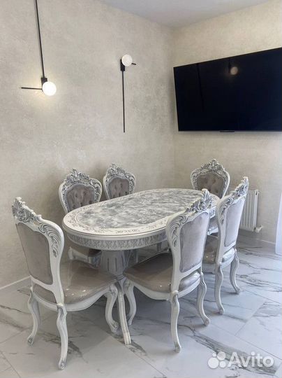 Круглый стол Лапка / Обеденный раздвижной стол