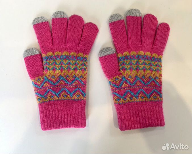 Перчатки вязаные для сенсорных экранов