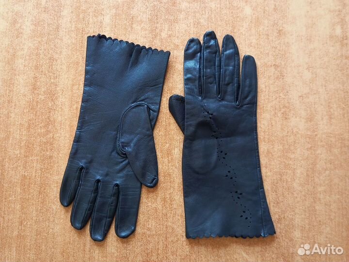 Перчатки женские кожаные новые