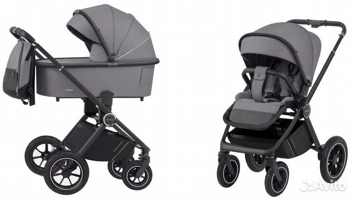 Коляска 2В1 Carrello Ultimo Air Grey надув. колеса