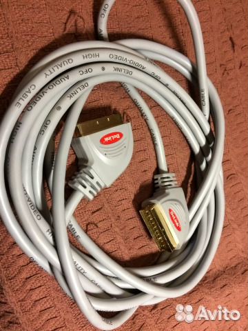 Кабель hdmi-hdmi -1.5м, аудиокабель RCA, скарт