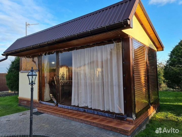 Мягкие окна (шторы) для террасс, веранд и беседок