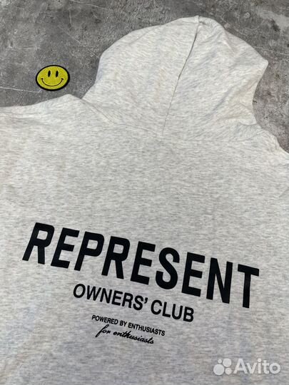 Худи Represent Owners Club grey новая