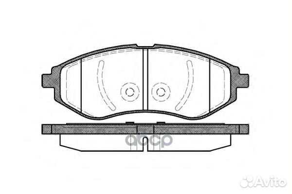 986 00 D11129-01 колодки дисковые п Daewoo Ka