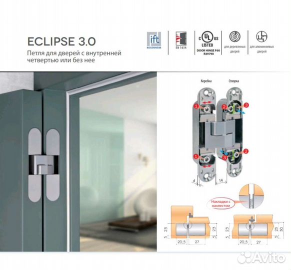 Петли скрытые AGB Eclipse 3.0