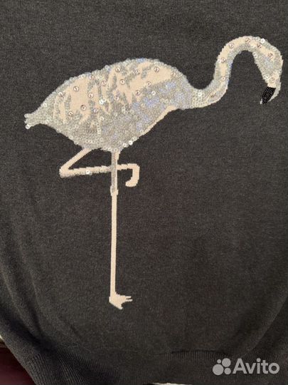 Свитер с фламинго