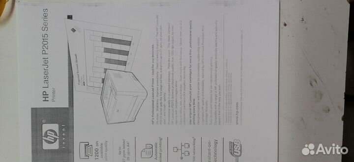 Принтер лазерный HP LaserJet P2015d бу