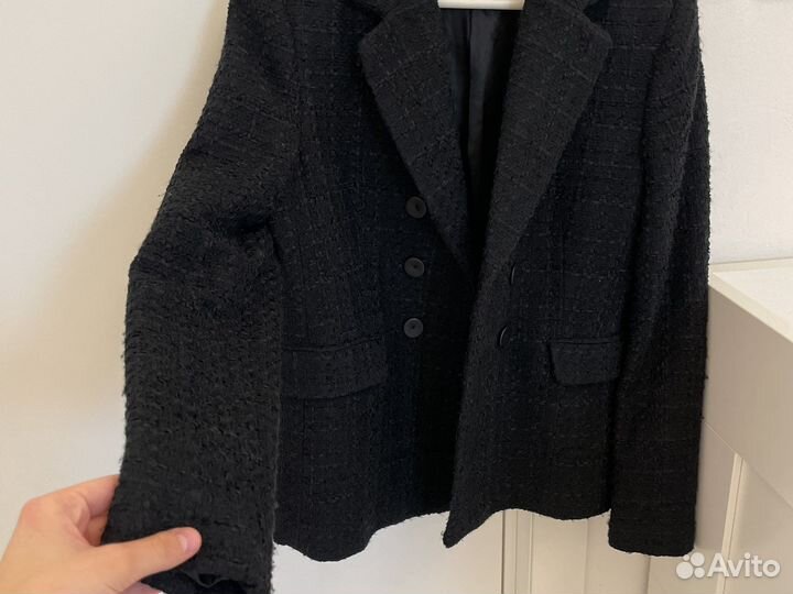 Твидовый пиджак Mango