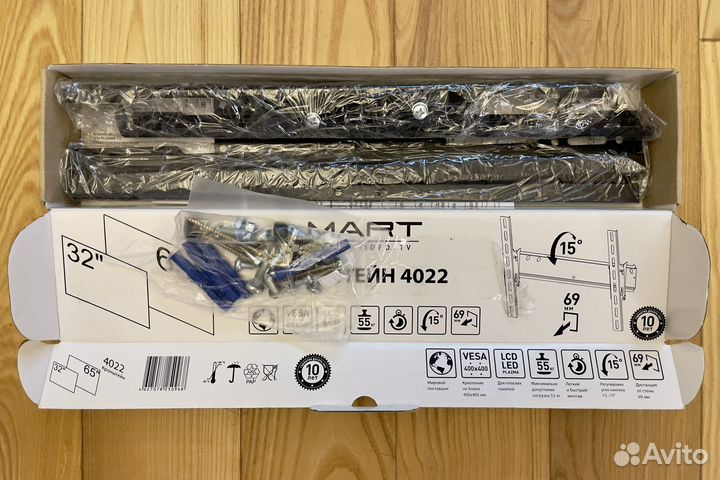 Кронштейн для тв наклонный Mart 4422 Black